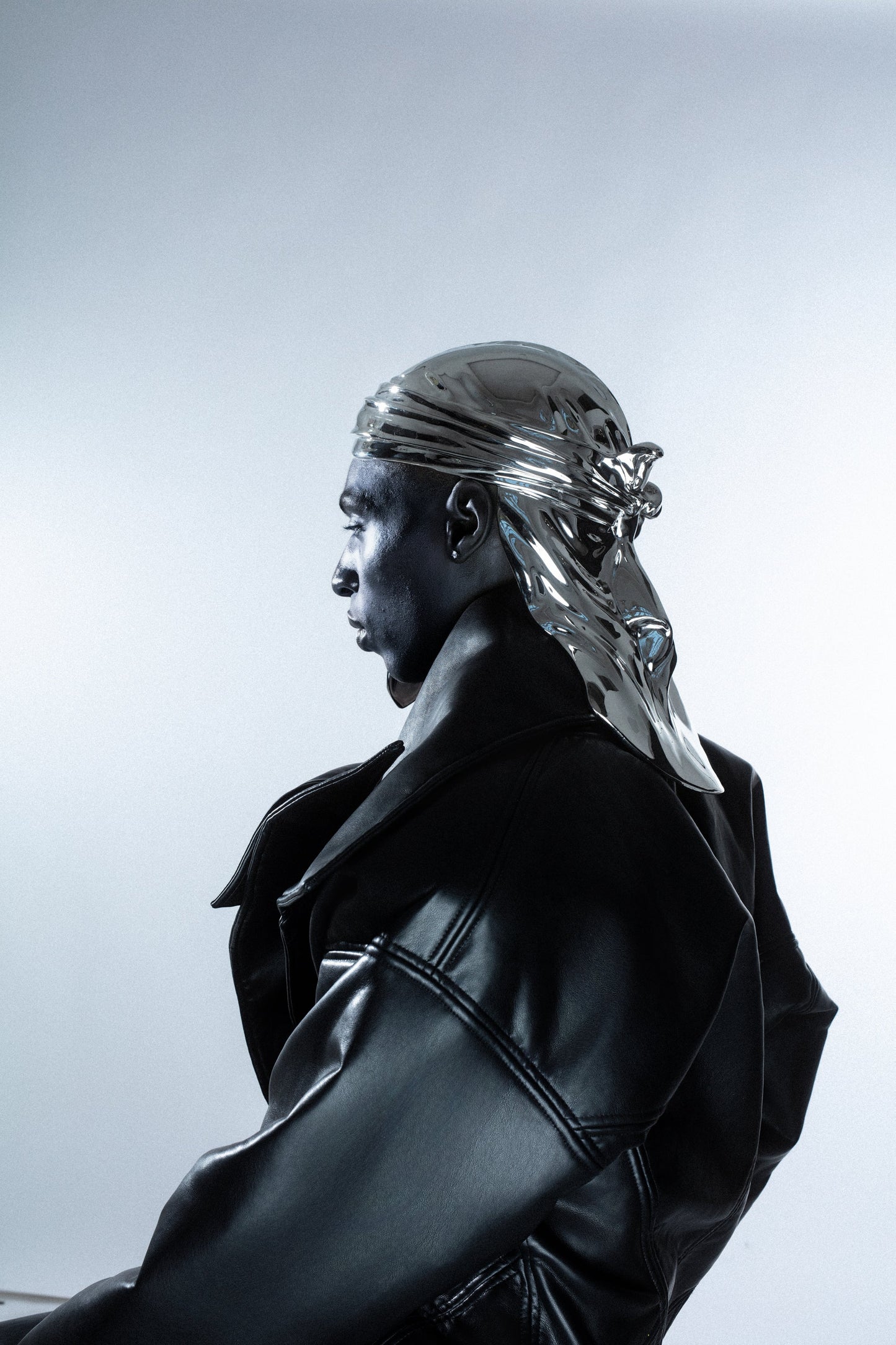 CHROME DURAG-Shop Silver durag shiny mesh