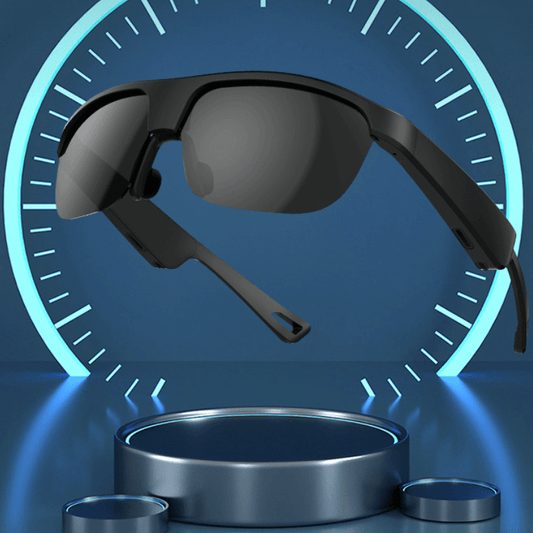 G02 Smart Glasses Polarized Sunglasses with Bluetooth Speaker,Athletic/Outdoor UV Protection and Voice Control for Phone