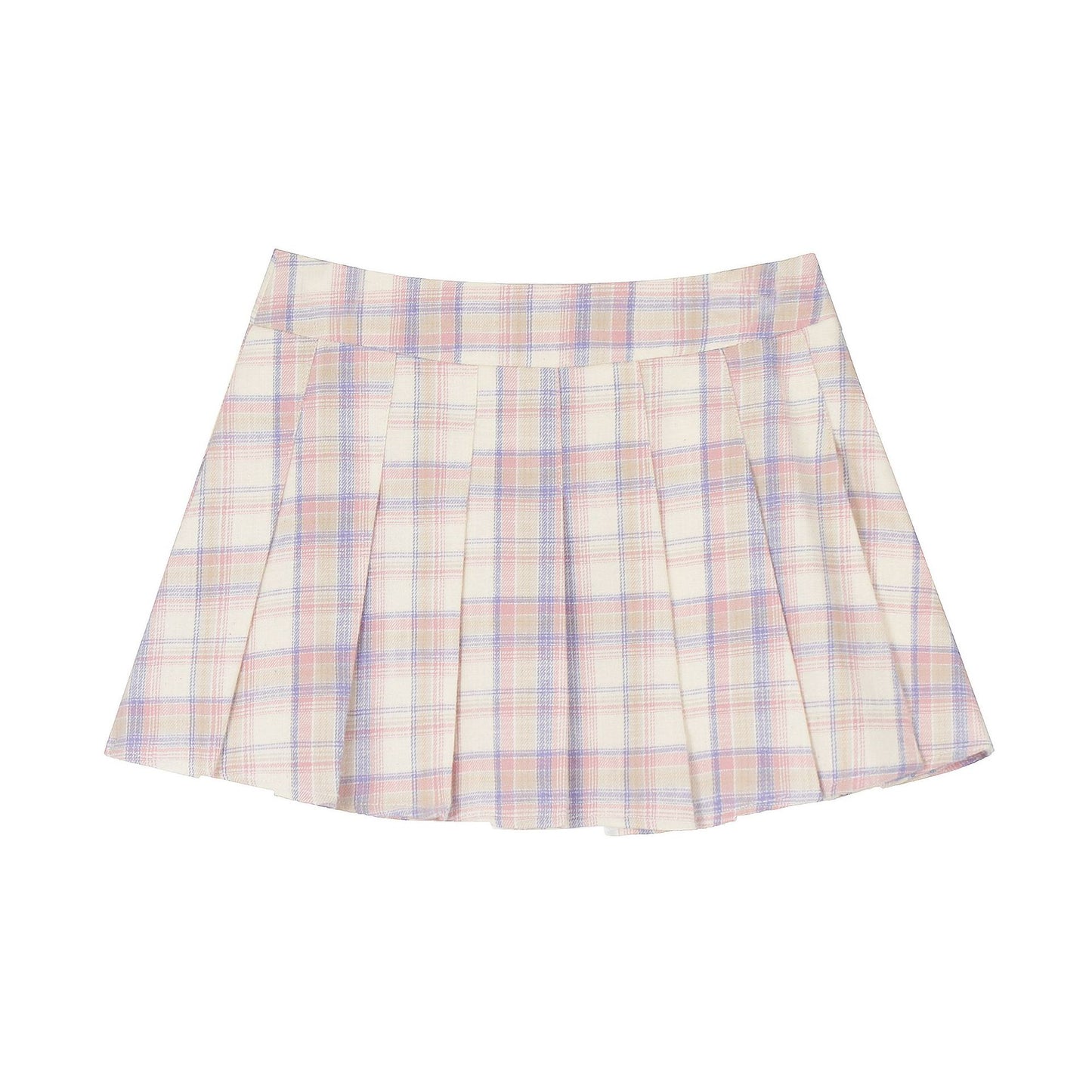 TODAMU® Women's Clothing American Style Versatile Plaid Pleated Skirt