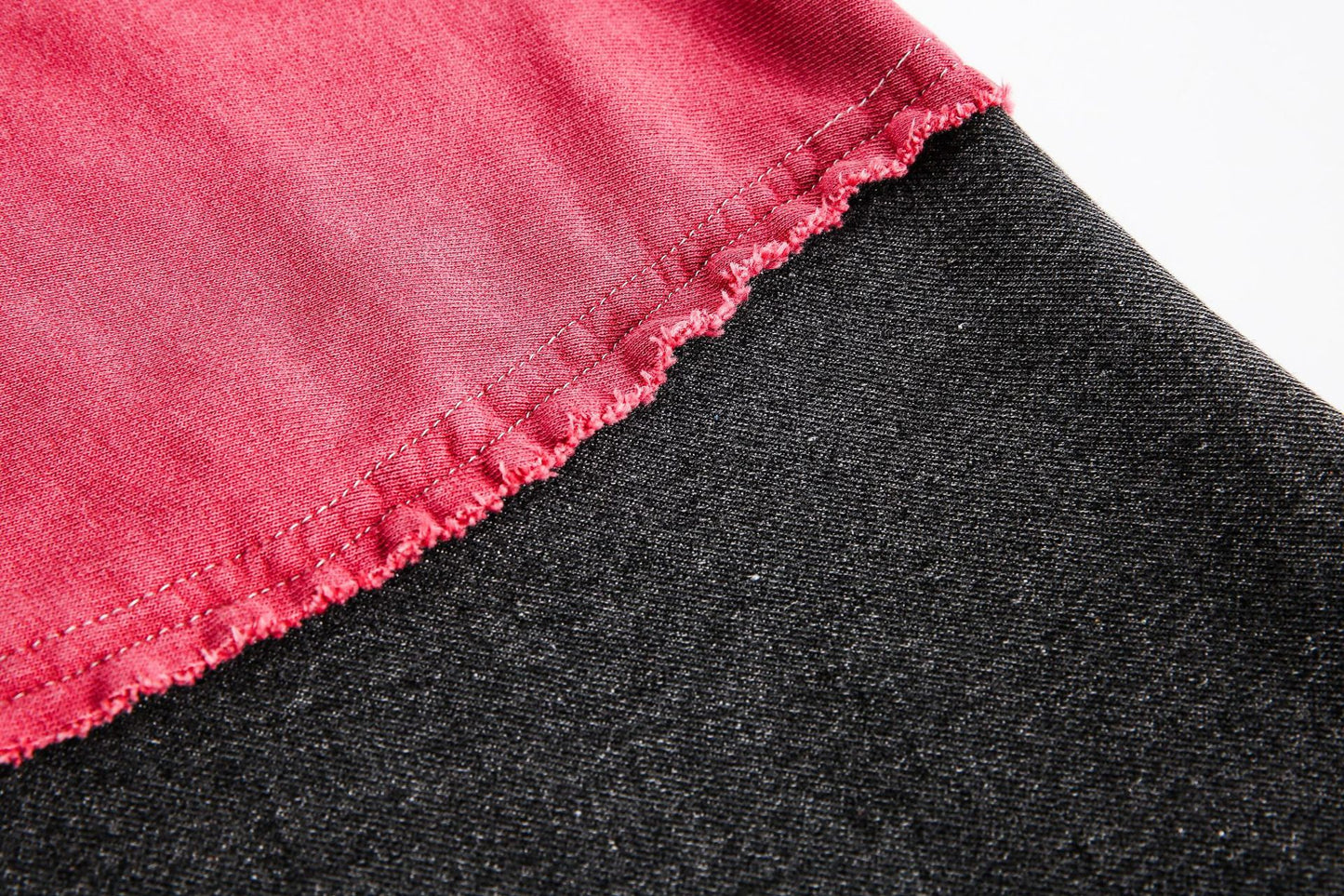 TODAMU® Women's New American Retro Ethnic Contrast Color Stitching Denim Jacket