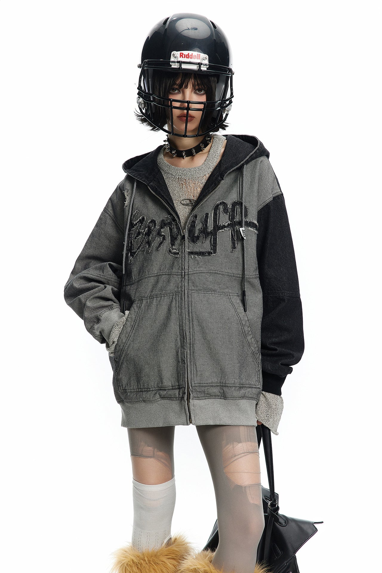 TODAMU® Women's American Retro Phantom Street Hoodie Jacket