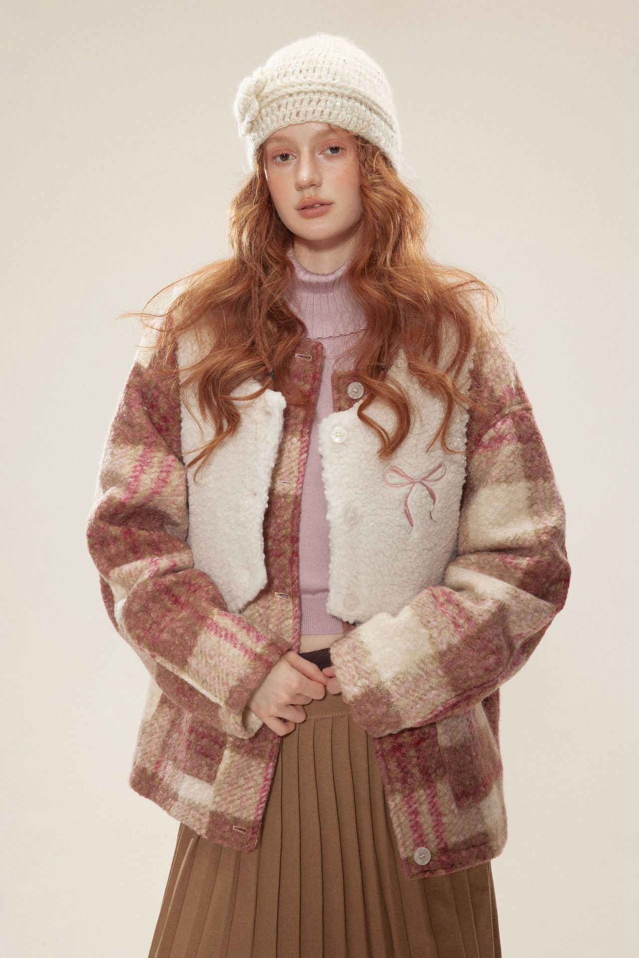 TODAMU® new winter new sweet girly vest detachable lamb wool cotton jacket