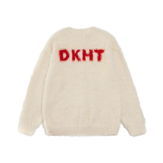 TODAMU® American Retro Letter Pattern Loose Pullover Sweater for Couples