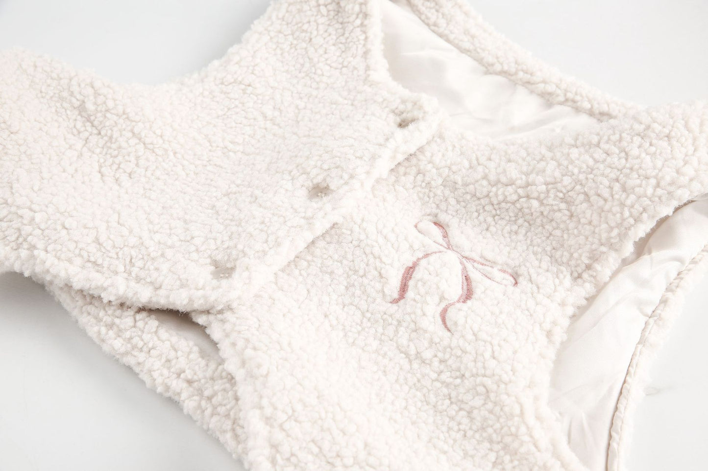 TODAMU® new winter new sweet girly vest detachable lamb wool cotton jacket