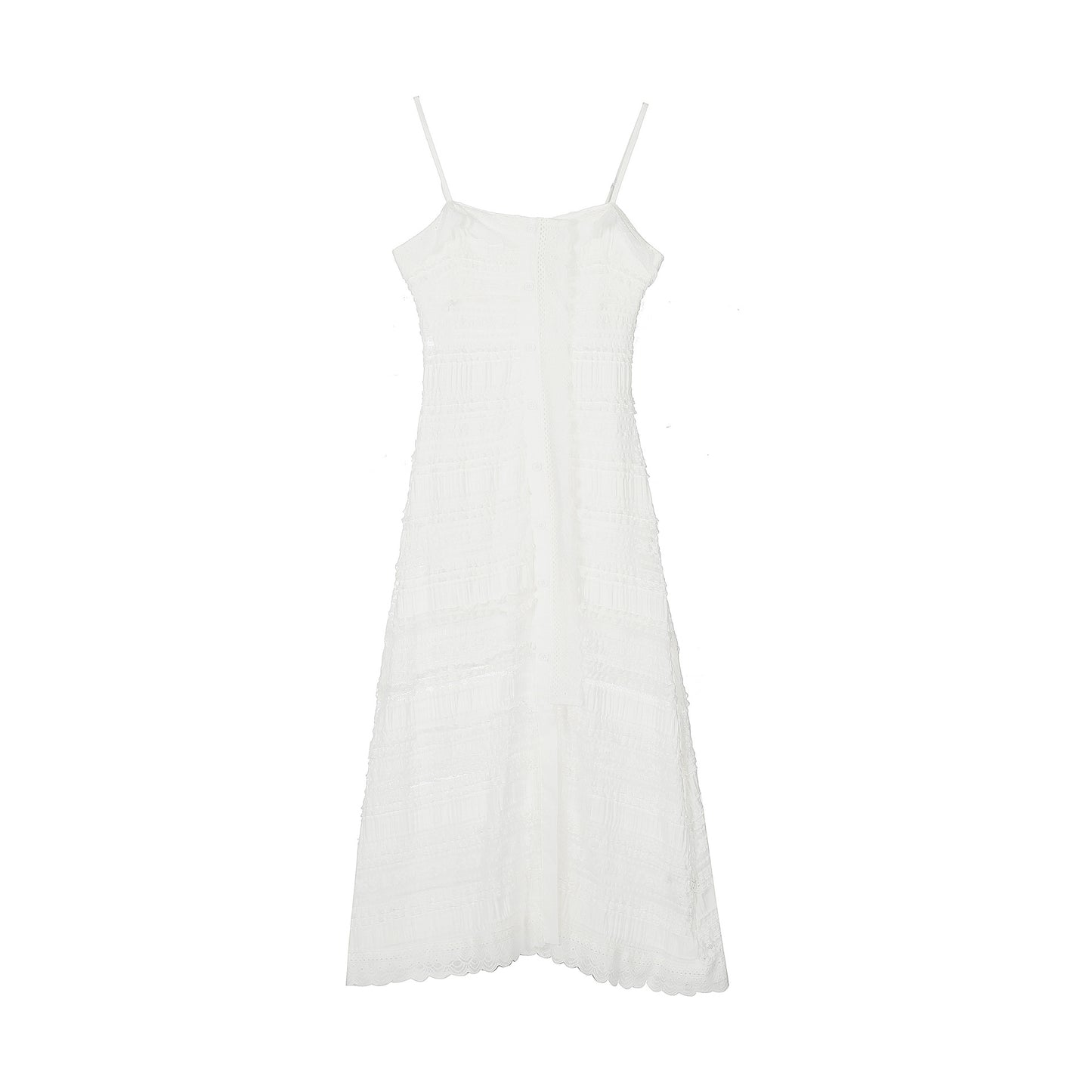 TODAMU® women's American retro lace-trimmed suspender dress