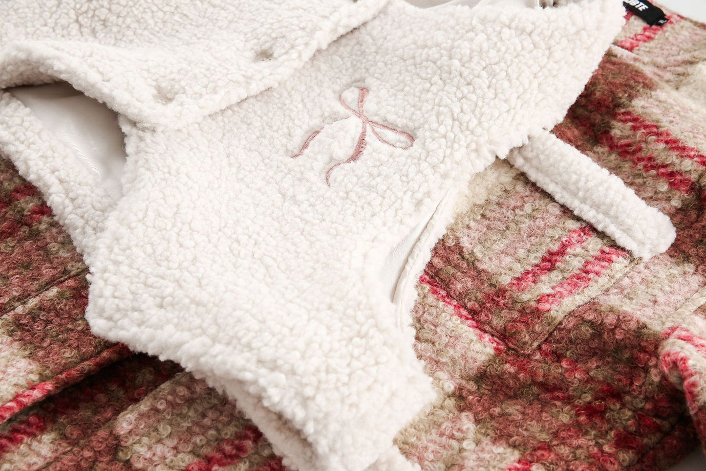 TODAMU® new winter new sweet girly vest detachable lamb wool cotton jacket