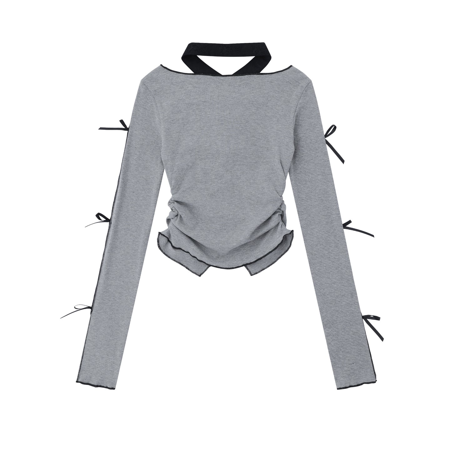 TODAMU® Sexy Girl Bow Tie Long Sleeve T-Shirt for Women