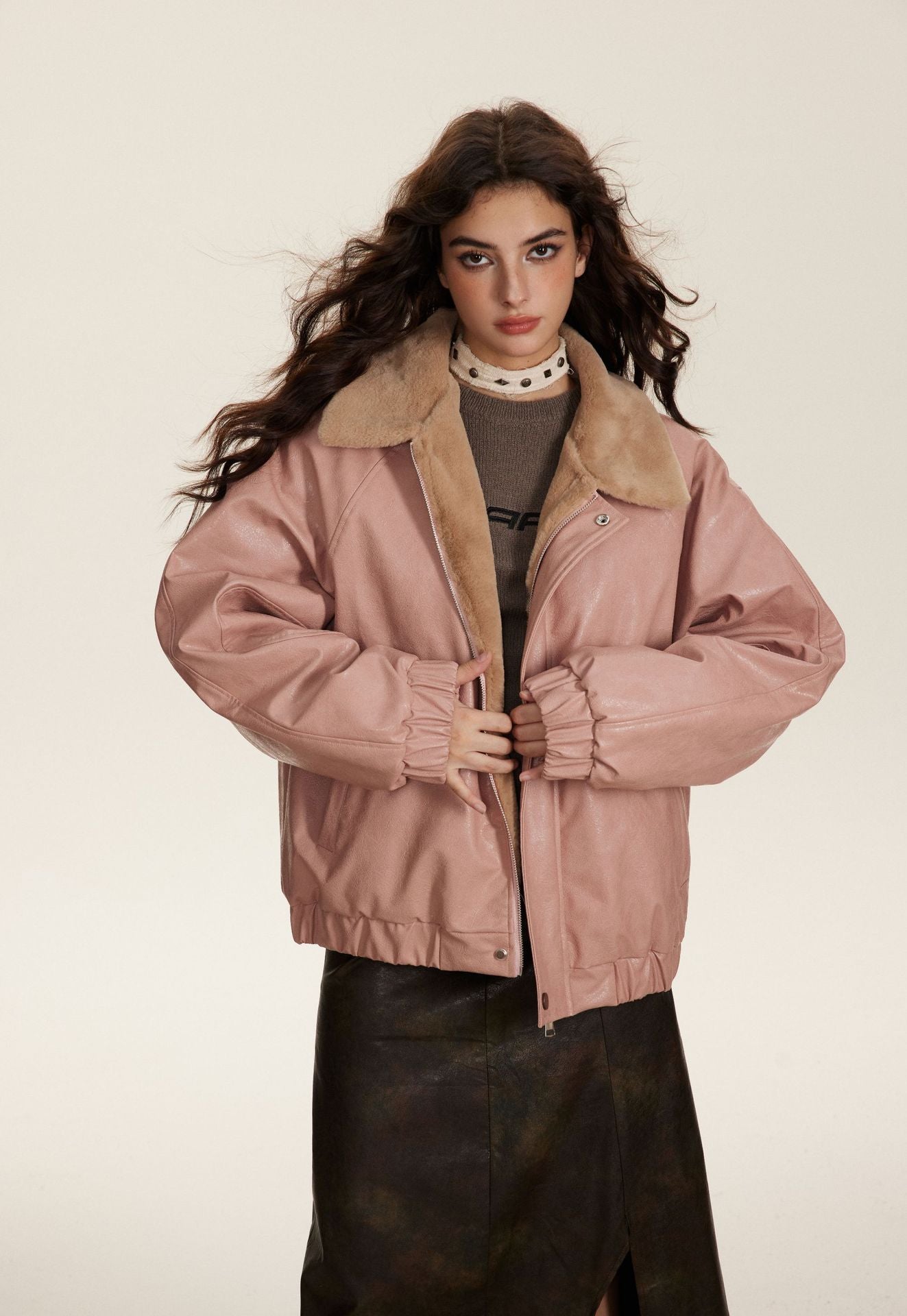 TODAMU® new winter new American retro hottie embroidered short cotton jacket