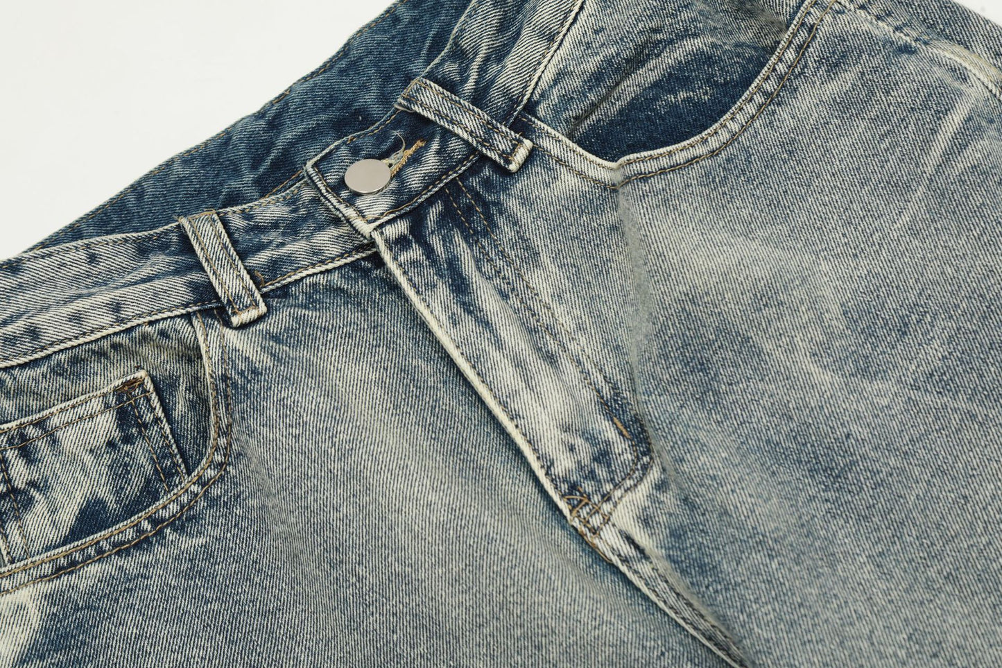 TODAMU® Women's American Retro Washed Denim Trousers