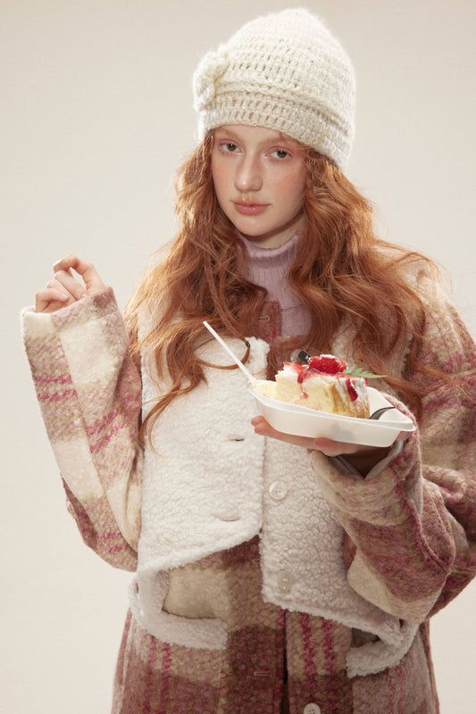 TODAMU®  new winter new sweet girly vest detachable lamb wool cotton jacket