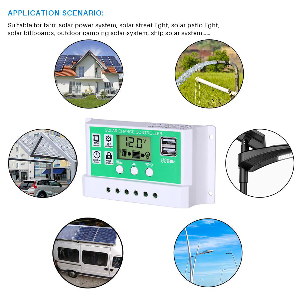 2600W 12V to 220V/110V Pure Sine Wave Inverter With Solar Panel and 50A 12V/24V Solar Controller