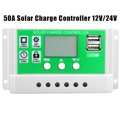 2600W 12V to 220V/110V Pure Sine Wave Inverter With Solar Panel and 50A 12V/24V Solar Controller