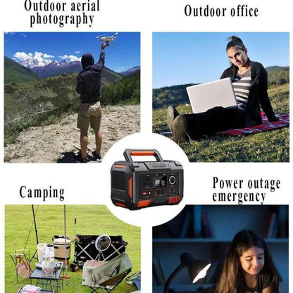 270Wh 300W Pure Sine Wave Portable Power Station for Camping, Emergency, Home Backup