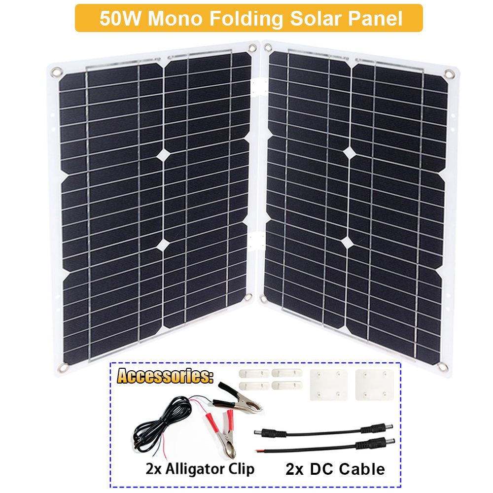 2600W 12V to 220V/110V Pure Sine Wave Inverter With Solar Panel and 50A 12V/24V Solar Controller