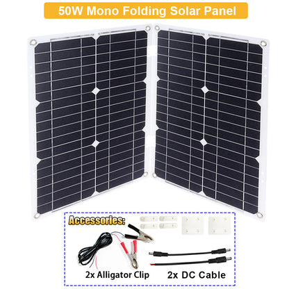 2600W 12V to 220V/110V Pure Sine Wave Inverter With Solar Panel and 50A 12V/24V Solar Controller