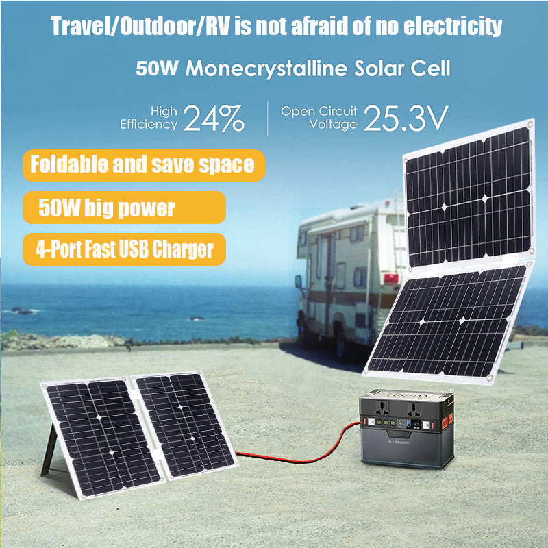 2000W 12V to 110V/220V Pure Sine Wave inverter With Solar Panel and 50A 12V/24V Solar Controller