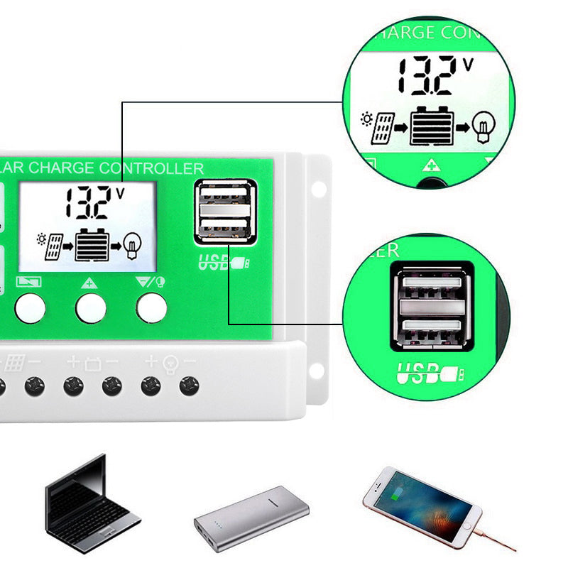 2000W 12V to 110V/220V Pure Sine Wave inverter With Solar Panel and 50A 12V/24V Solar Controller