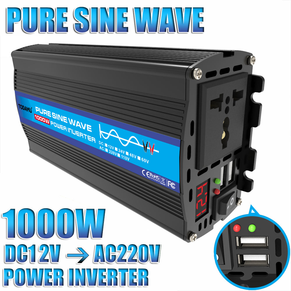 110V/220V 1000W Inverter With Solar Panel and 50A Solar Controller