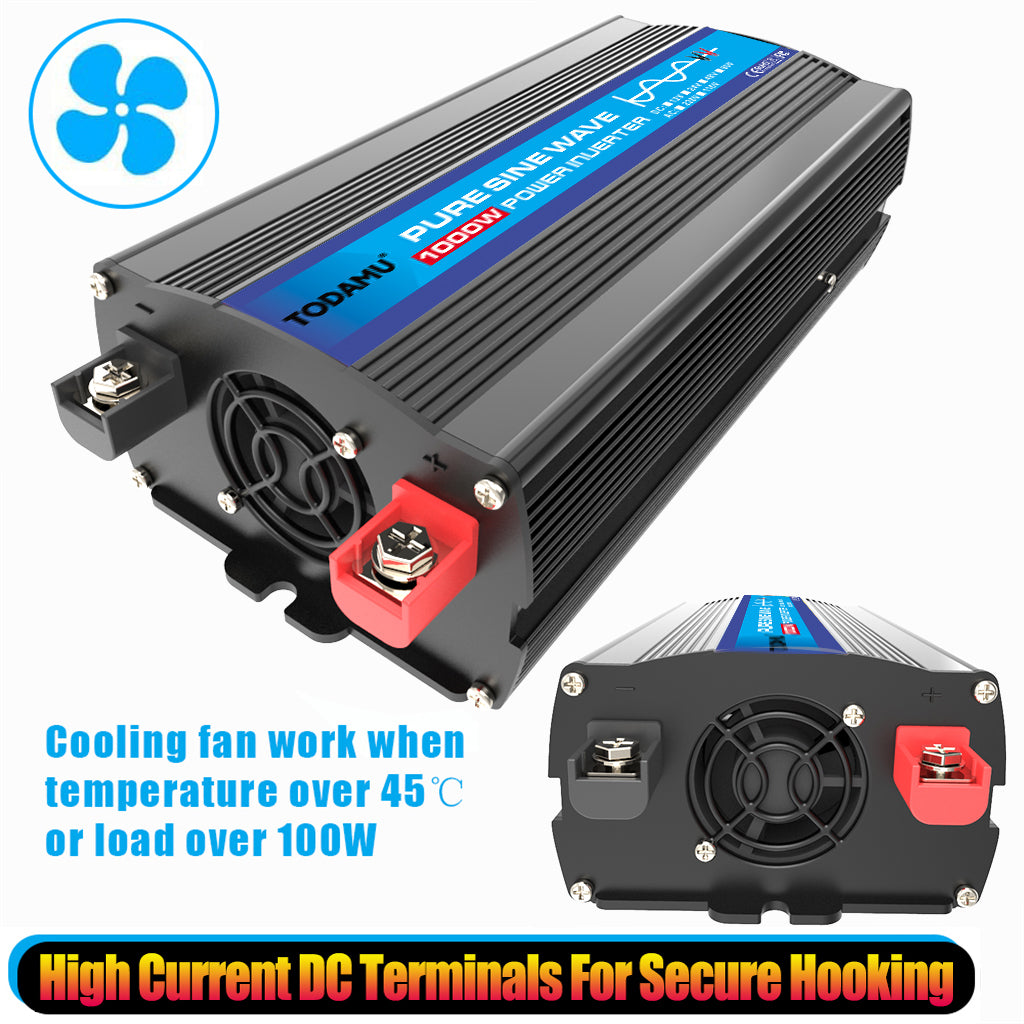 110V/220V 1000W Inverter With Solar Panel and 50A Solar Controller