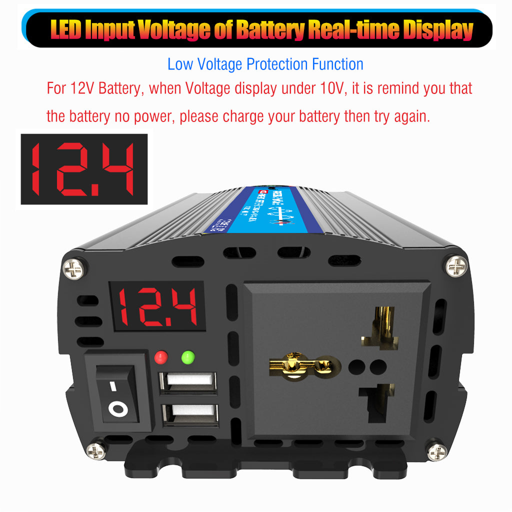 110V/220V 1000W Inverter With Solar Panel and 50A Solar Controller