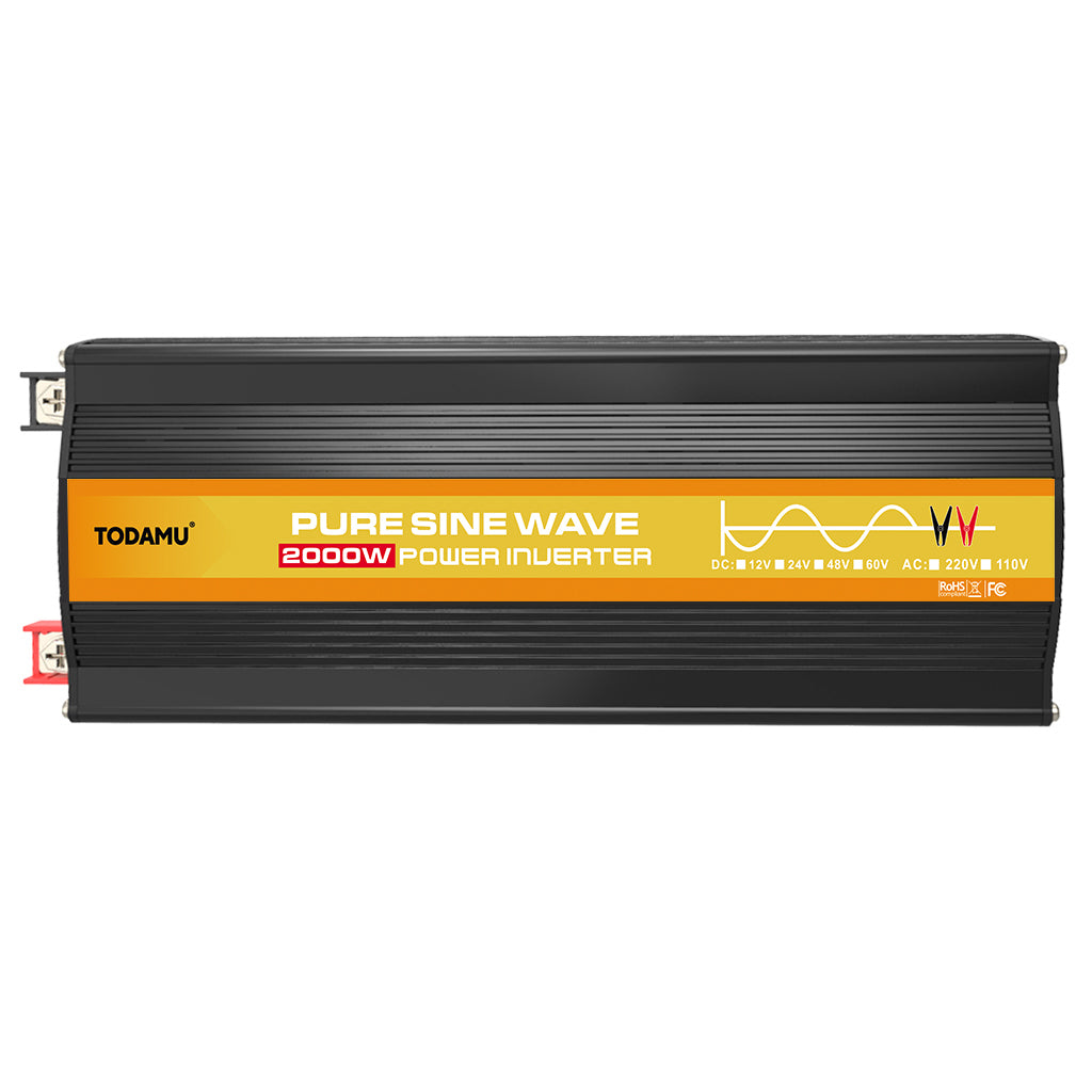 2000W 12V to 110V/220V Pure Sine Wave inverter With Solar Panel and 50A 12V/24V Solar Controller