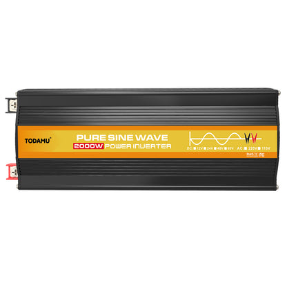 2000W 12V to 110V/220V Pure Sine Wave inverter With Solar Panel and 50A 12V/24V Solar Controller