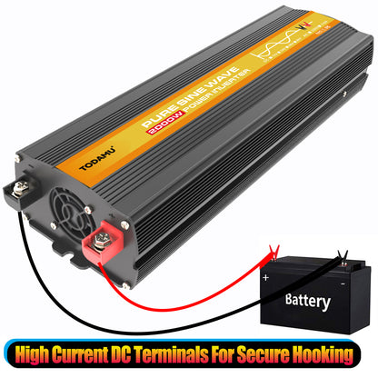 2000W 12V to 110V/220V Pure Sine Wave inverter With Solar Panel and 50A 12V/24V Solar Controller