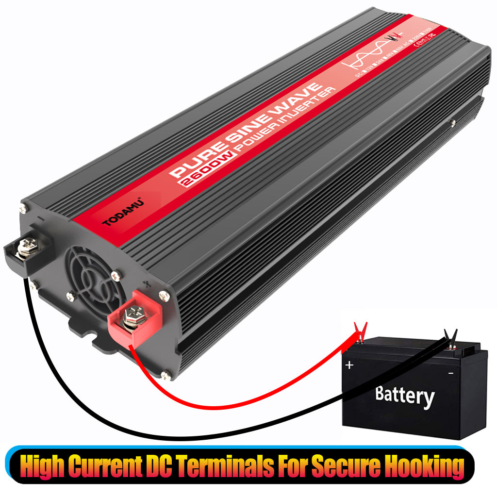 2600W 12V to 220V/110V Pure Sine Wave Inverter With Solar Panel and 50A 12V/24V Solar Controller