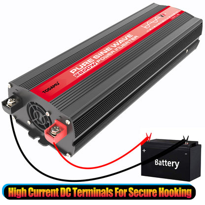 2600W 12V to 220V/110V Pure Sine Wave Inverter With Solar Panel and 50A 12V/24V Solar Controller