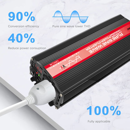 2600W 12V to 220V/110V Pure Sine Wave Inverter With Solar Panel and 50A 12V/24V Solar Controller