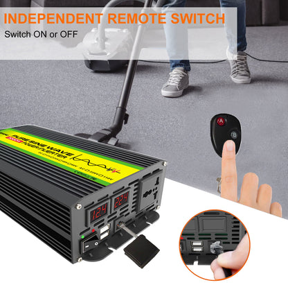 12V to 220V/110V 3000W Pure Sine Wave Inverter with Solar panel and 50A solar controller