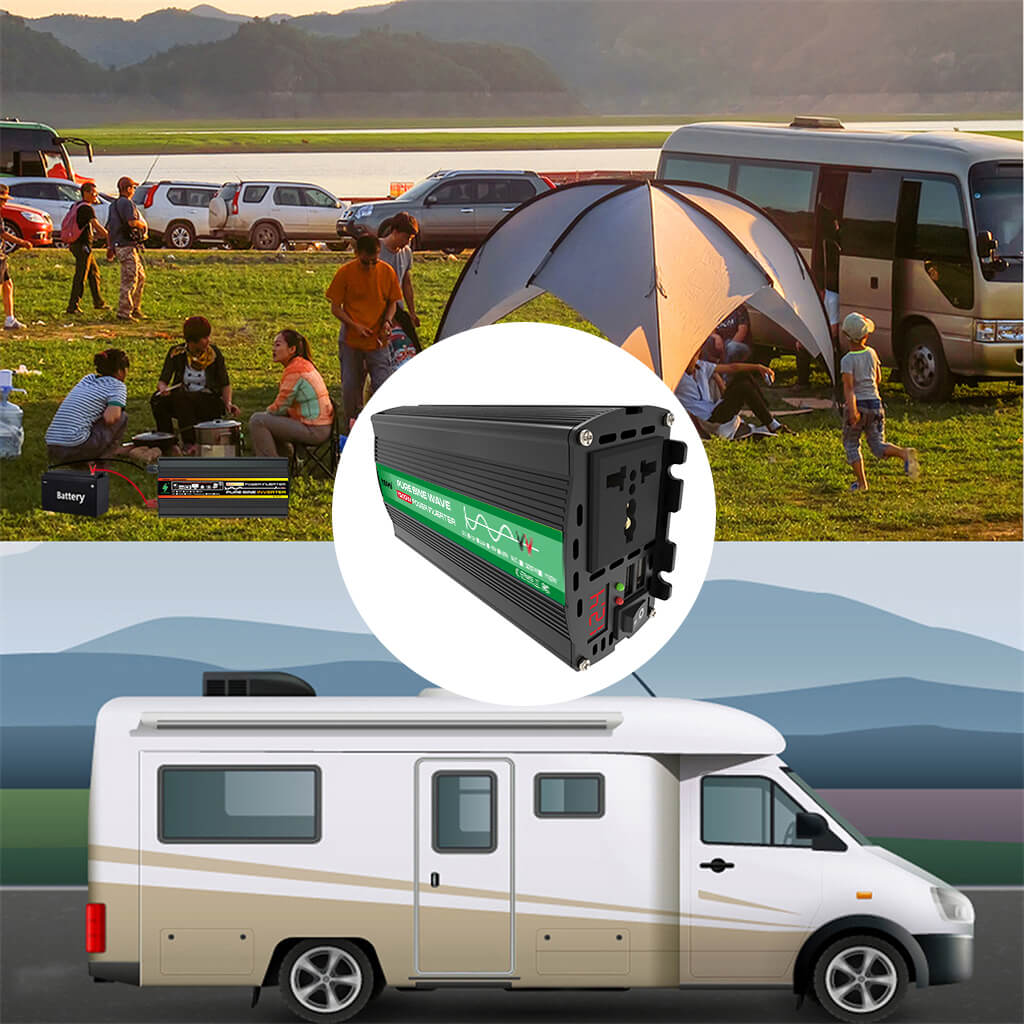 International Plug 1600W Pure Sine Wave Power Inverter