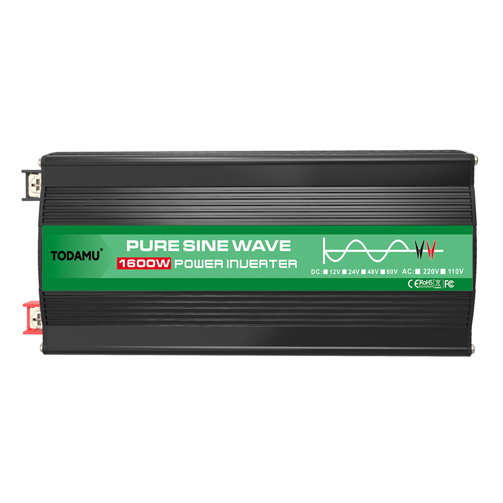 1600W 12V to 110V/220V Pure Sine inverter With Solar Panel and 50A 12V/24V Solar Controller