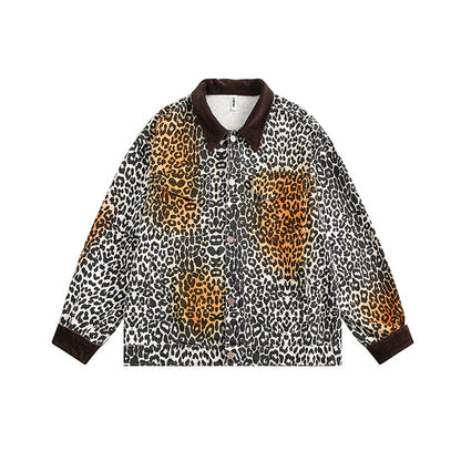 TODAMU® Women's American retro wild colorful leopard print jacket