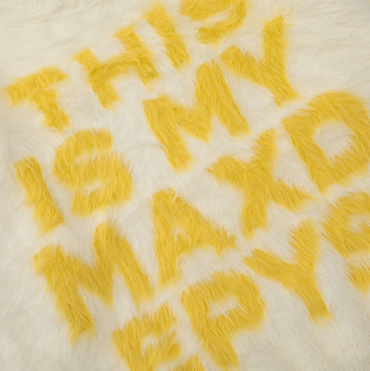 TODAMU® Women's American retro loose letter furry round neck sweater