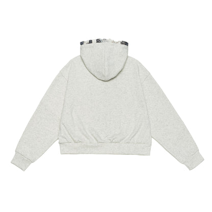 TODAMU® Women's Sweet Girly Lace Bow Hooded Sweatshirt Outer