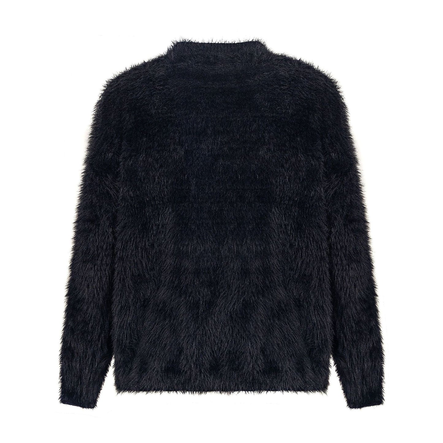 TODAMU® Women's American retro letter pattern loose round neck sweater