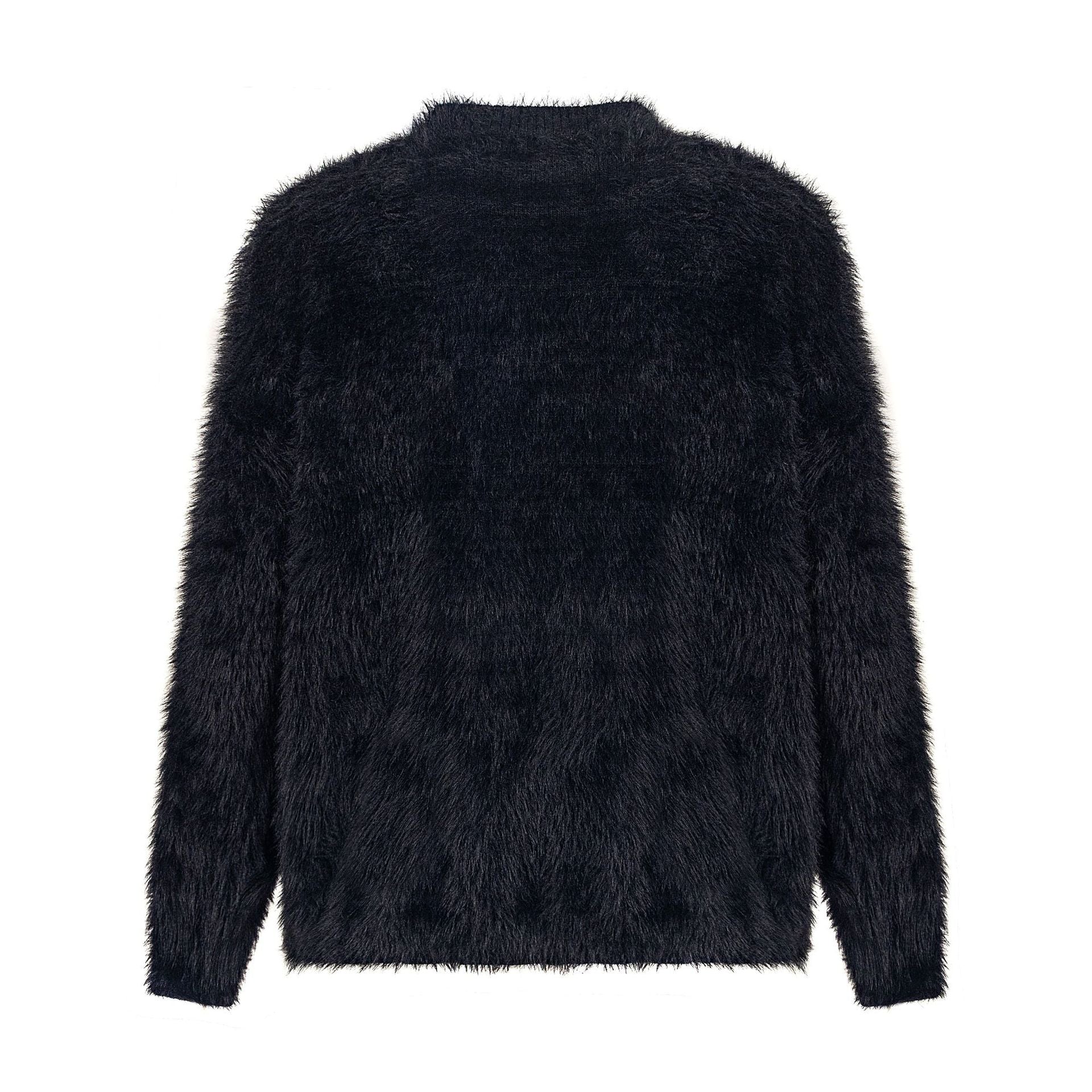 TODAMU® Women's American retro letter pattern loose round neck sweater