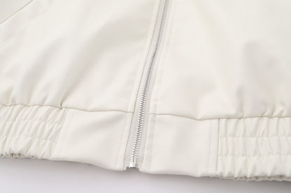 TODAMU® Women's New American Couple Style Loose Leather Jacket