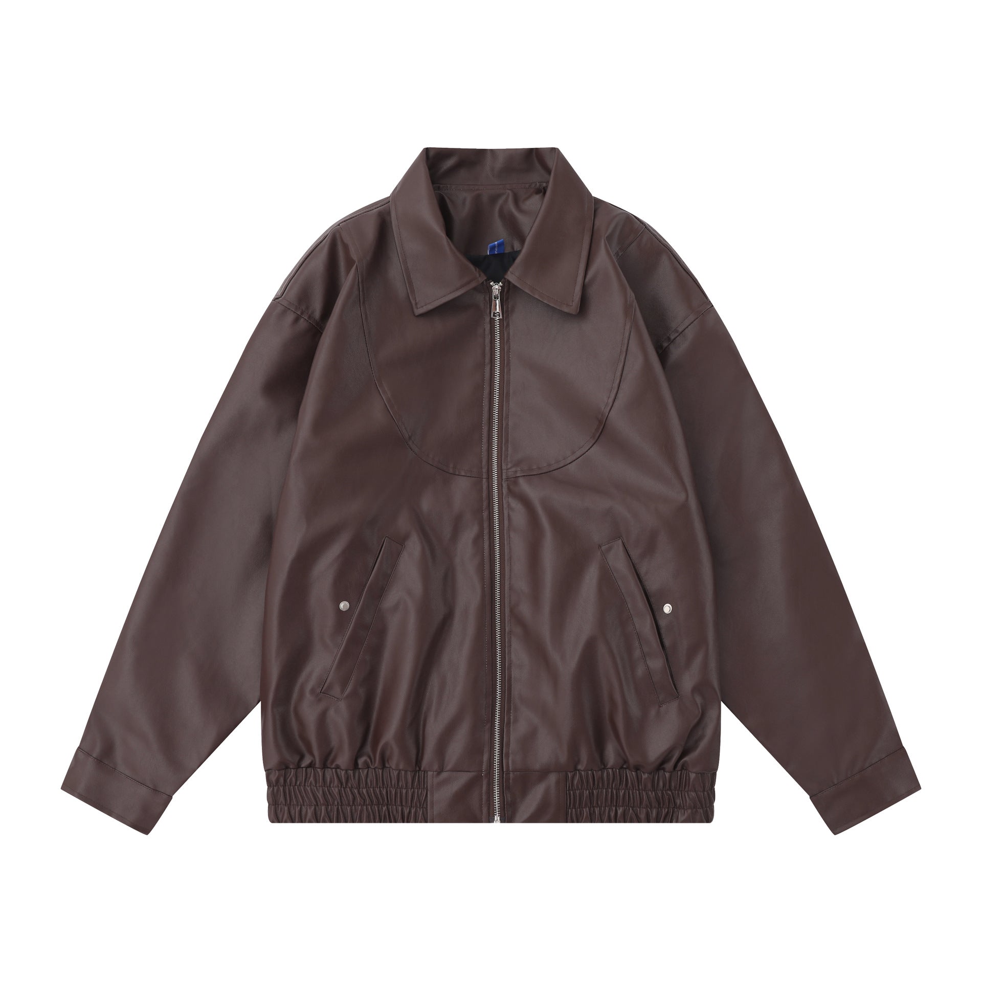 TODAMU® Women's New American Couple Style Loose Leather Jacket