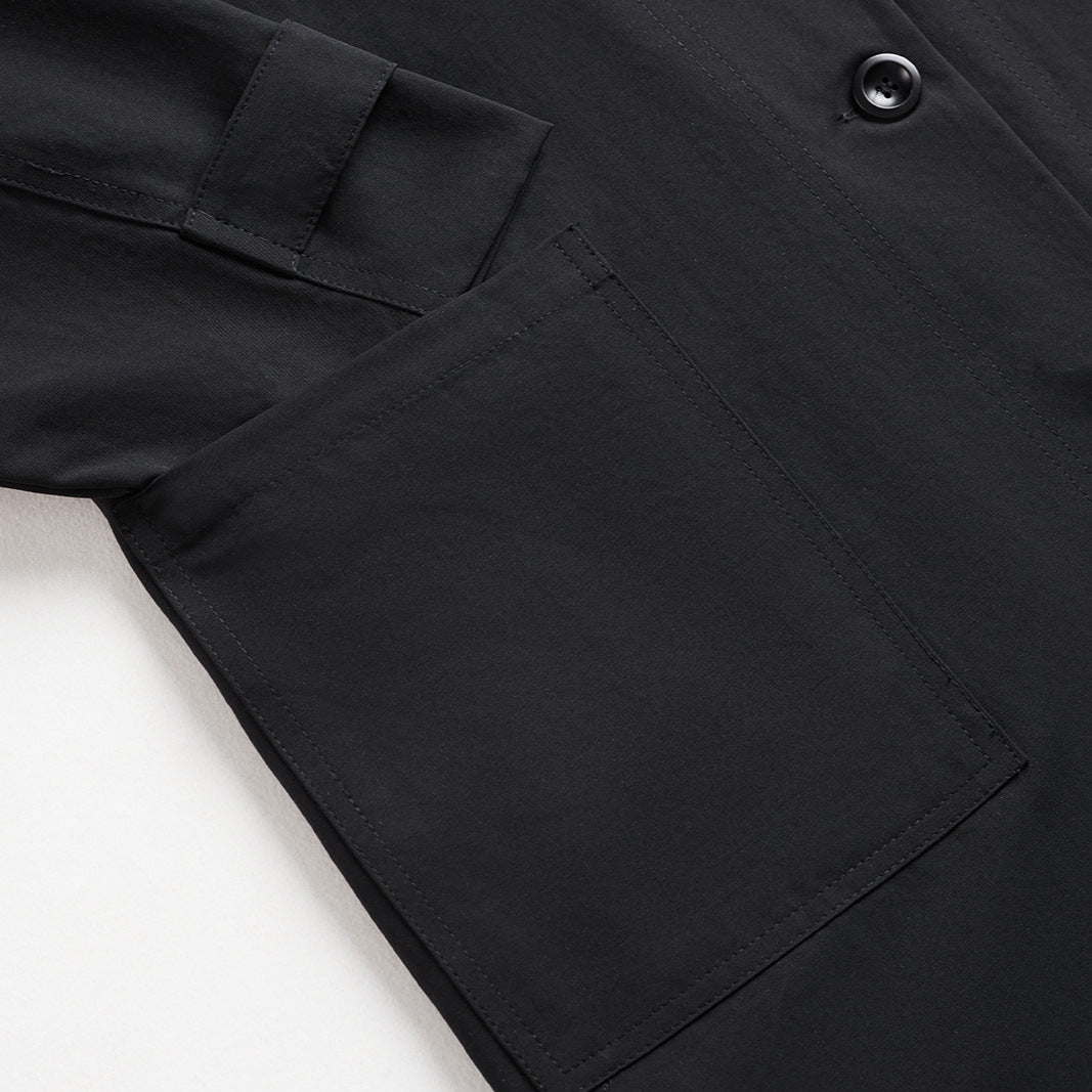 TODAMU® Loose-Fit Stand Collar Trench Coat