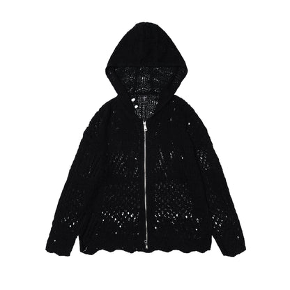 TODAMU® Women's New American Retro Hooded Knitted Cardigan Sweater