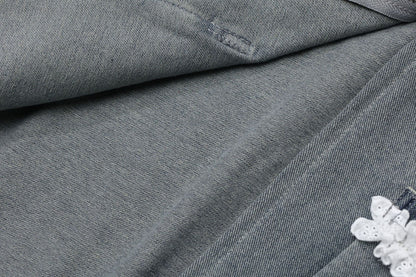 TODAMU® Women's American Retro Loose Embroidered Denim Jacket