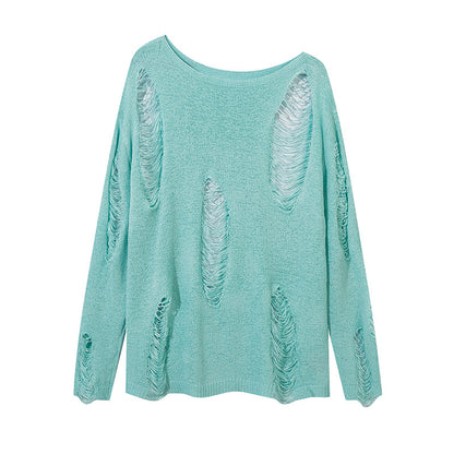 TODAMU® Vintage Hollow Knit Sweater Top for Women