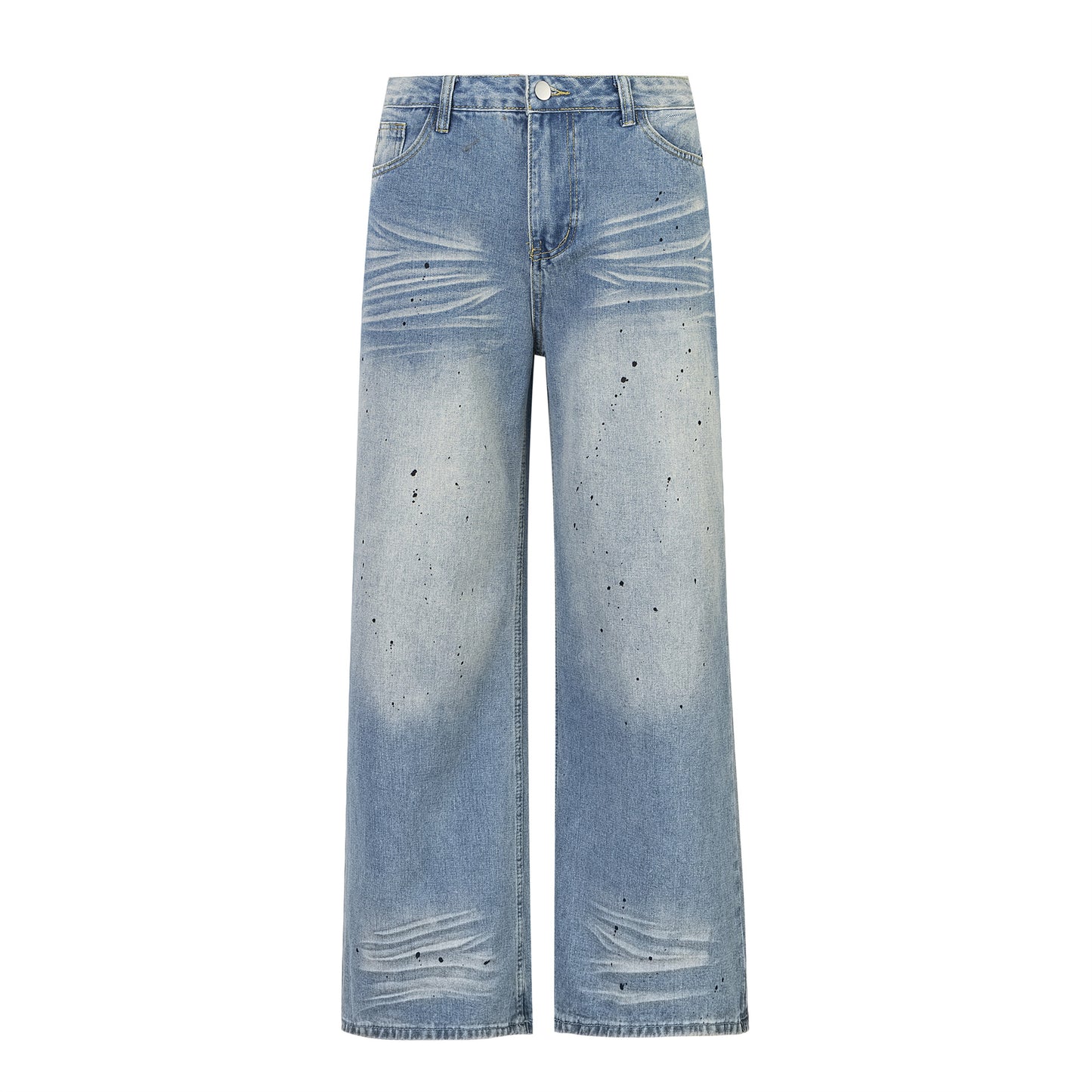 TODAMU® merican Retro Street Trend Washed Denim Trousers