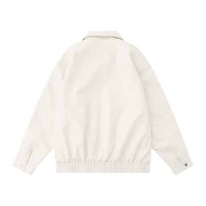 TODAMU® Women's New American Couple Style Loose Leather Jacket