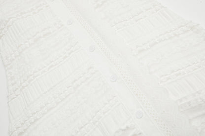 TODAMU® women's American retro lace-trimmed suspender dress