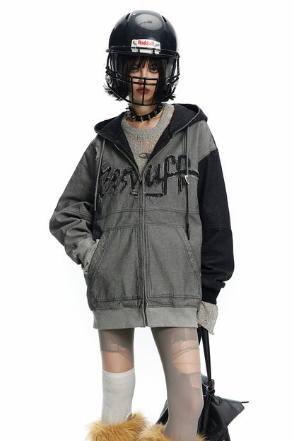 TODAMU® Women's American Retro Phantom Street Hoodie Jacket