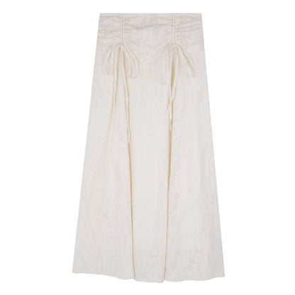 TODAMU® Women's American Retro Ripped Drawstring Skirt