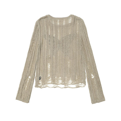 TODAMU® Women's American Retro Hot Girl Knitted Long-Sleeved Top